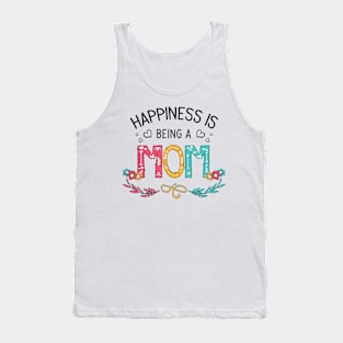 Happiness Is Being A Mom Wildflowers Valentines Mothers Day Tank Top